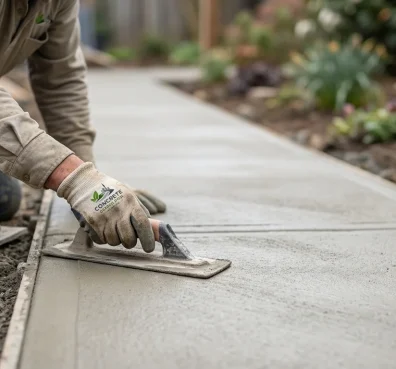 Concrete Garden Path Auckland residential garden path 2