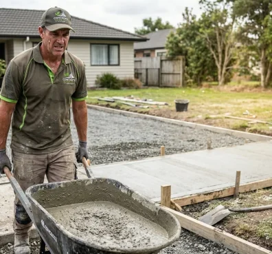 Concrete Garden Path Auckland residential garden path 3